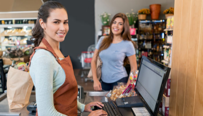 Answering The &Quot;Do You Believe The Customer Is Always Right?&Quot; Interview Question 3 Cashier and customer at health food store.
