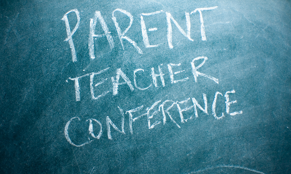 Parent teacher conference.