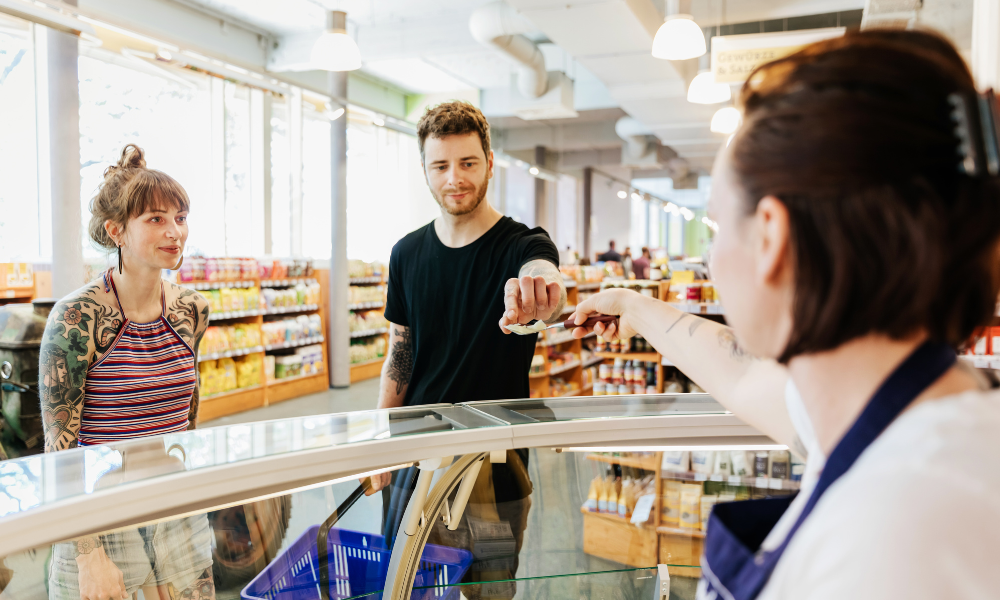 Grocery Store Promotion: 6 Ways To Increase Sales 3 Trying a sample at the deli counter.