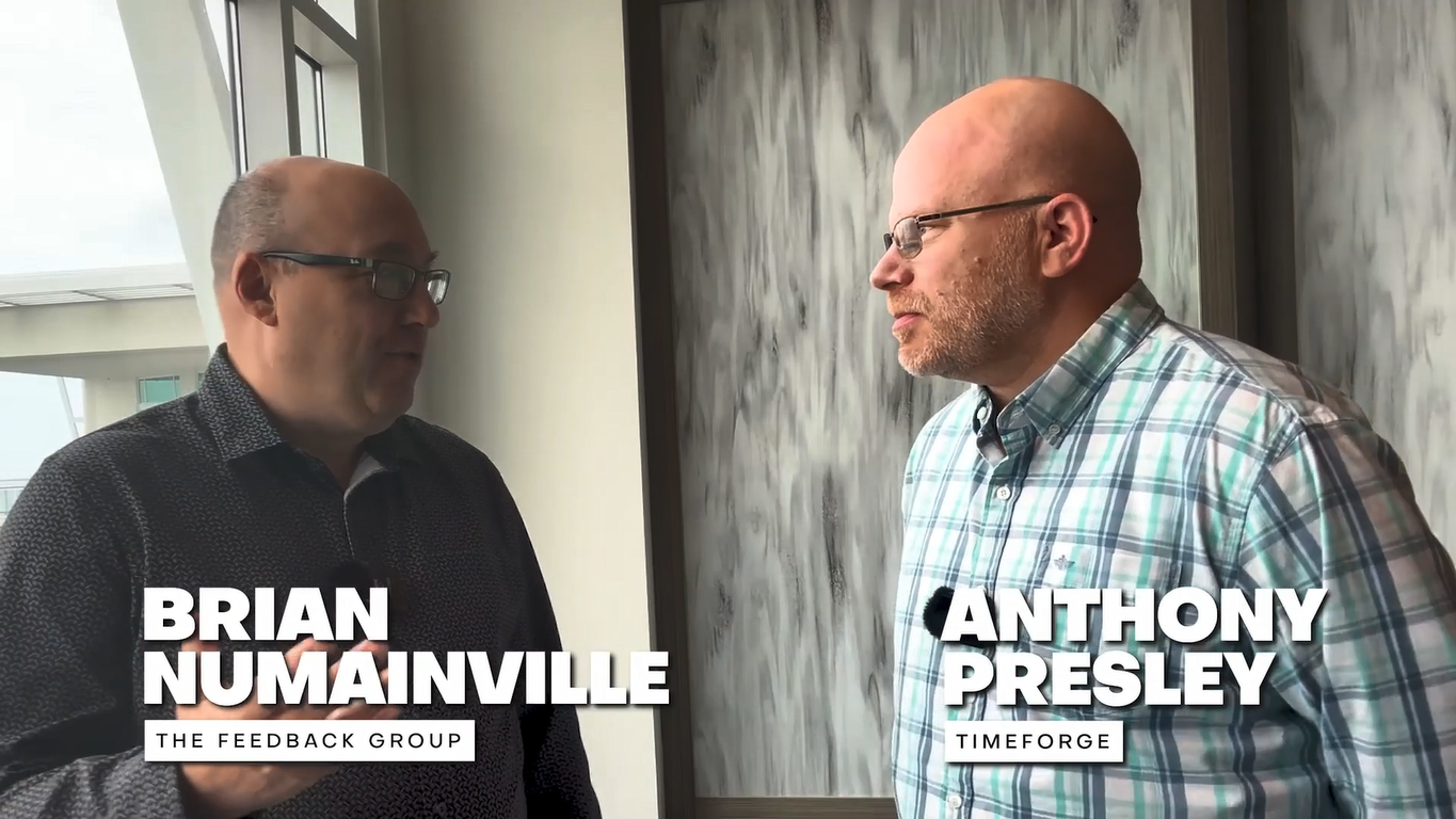A photo of Brian and Anthony during their interview.