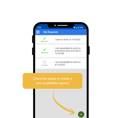 Employee mobile app time off requests